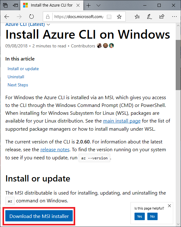 install azure cli on linux