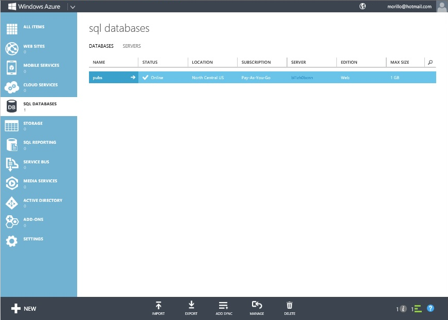 Sqlcoffee Migrating Sql Server Databases To Azure Using Ssms 2012 1991