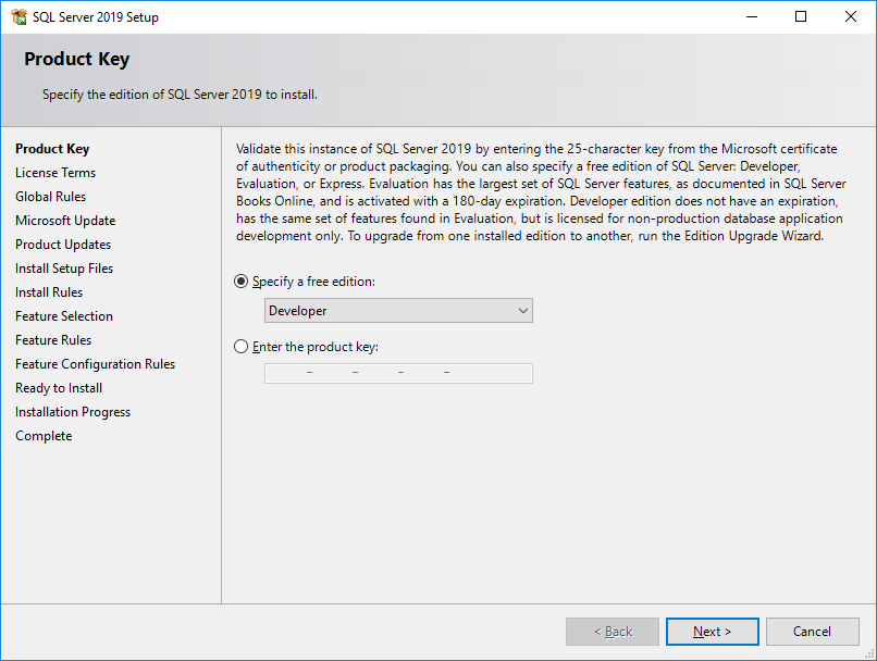 microsoft sql server 2016 express edition versions